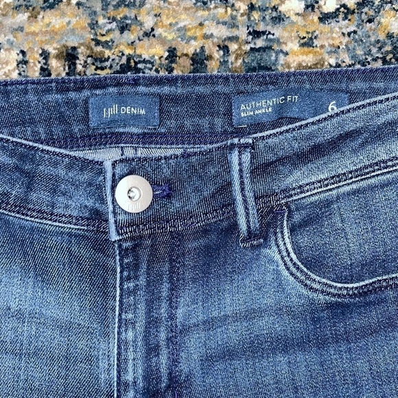 J. Jill Neptune WS Cropped Jeans 6P - Picture 3 of 11